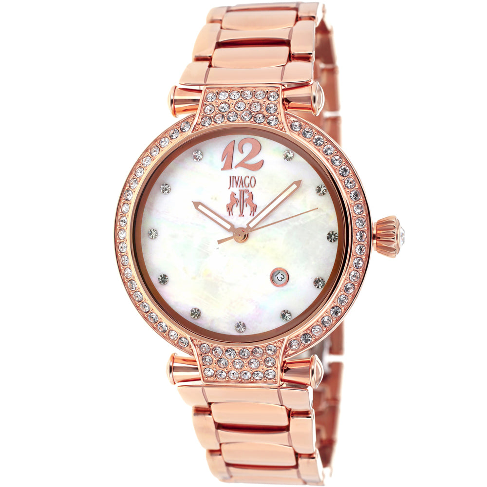 Jivago Women\'s Watch JV9412 Quartz Mother of Pearl Dial Rose Gold White Ceramic Jivago | Accessories | Jivago Womens Watch Quartz Mother Of  main image 2