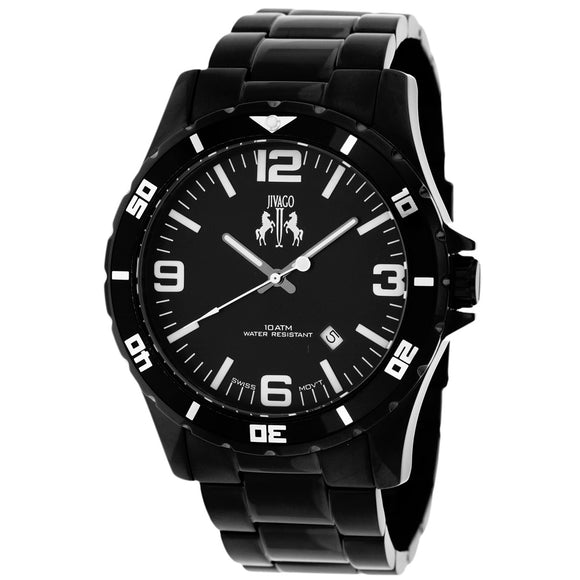 Jivago Men's Ultimate Black Dial Watch - JV6110