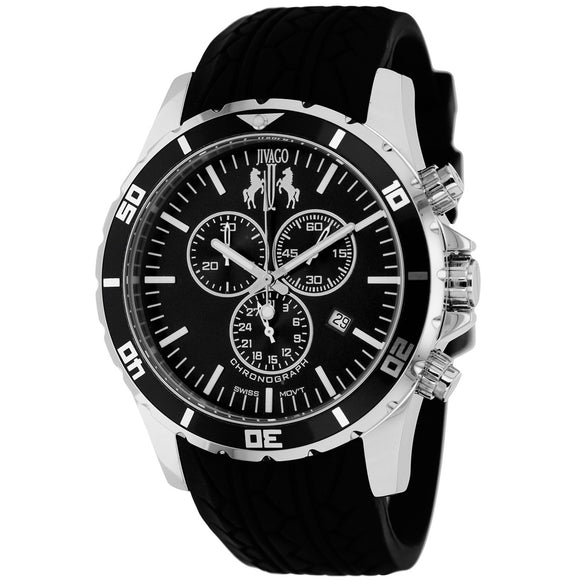 Jivago Men's Ultimate Black dial watch - JV0121