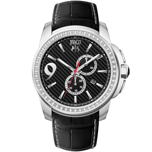 Jivago Men's Gliese Black Dial Watch - JV1537