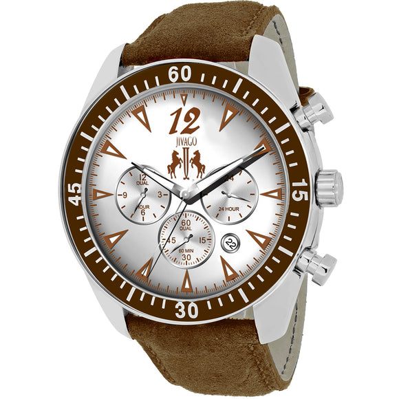 Jivago Men's Timeless Silver Dial Watch - JV4512