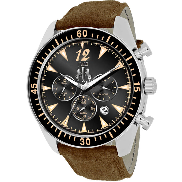 Jivago Men's Timeless Black Dial Watch - JV4513