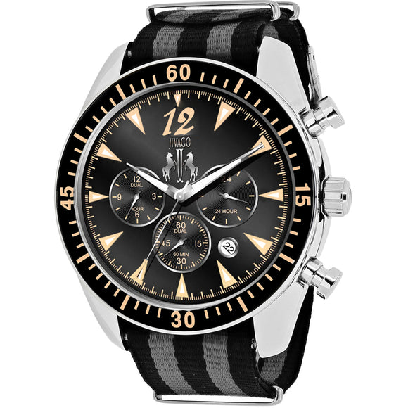 Jivago Men's Timeless Black Dial Watch